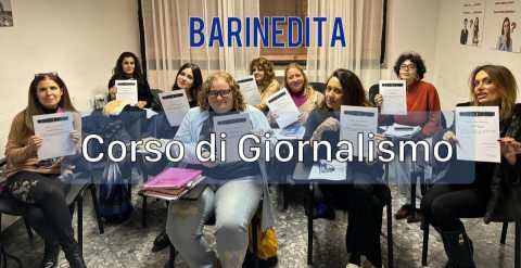 Barinedita, corso di giornalismo d'autunno: al via le iscrizioni